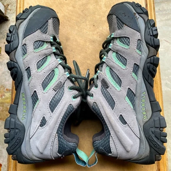 Merrell Shoes Merrell J24462 Womens Moab 2 Waterproof Hiking Shoes In Drizzle Mint Size 8 Poshmark
